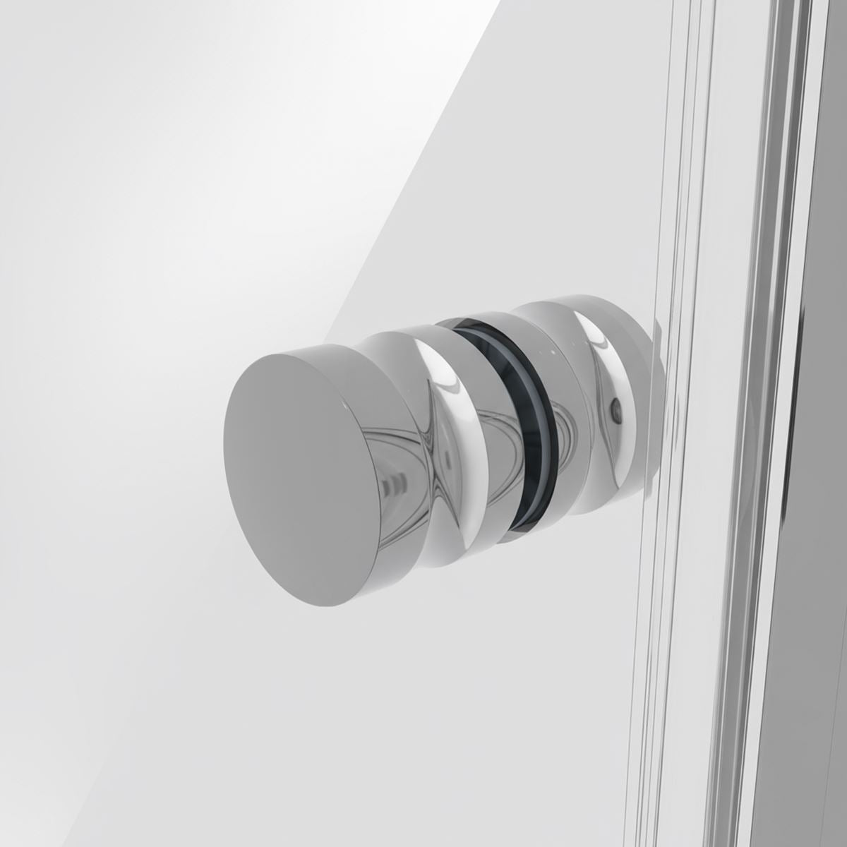 Baridi Pivot Shower Door 800 x 1850mm, 6mm Tempered Glass, Reversible - Chrome DH303