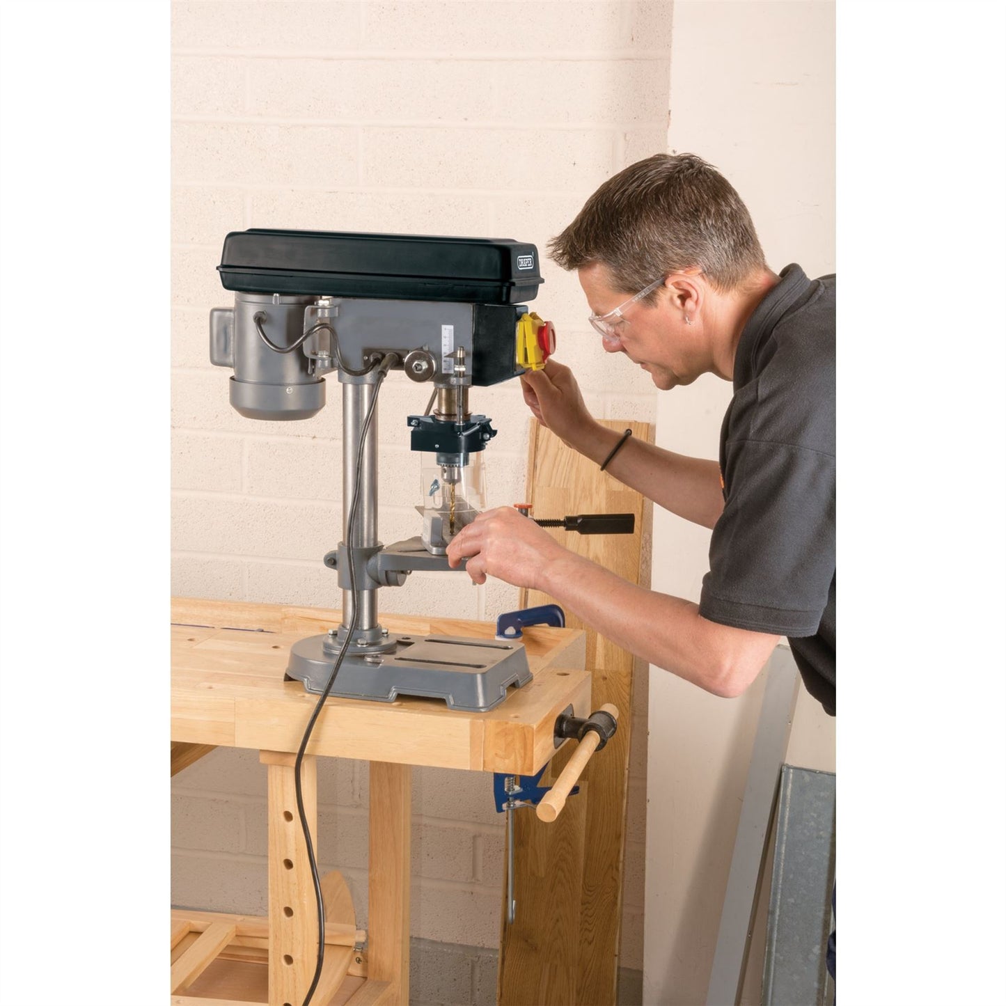 Draper 5 Speed 13mm Chuck Bench Table Top Pillar Drill/Drilling Press,240v - 38255
