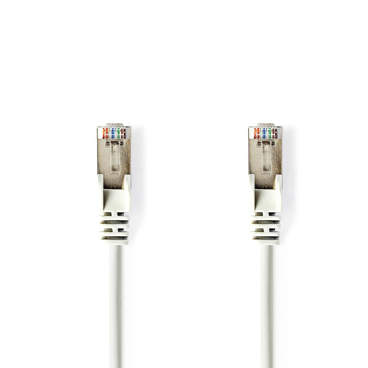 Nedis CAT6 S/FTP Network Cable RJ45 (8P8C) Male to RJ45 (8P8C) Male 15m White - CCGP85227WT150
