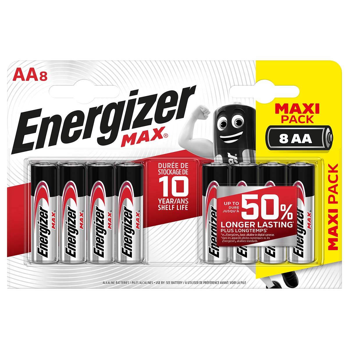 Energizer Alkaline Battery AA 1.5 V 8-Blister