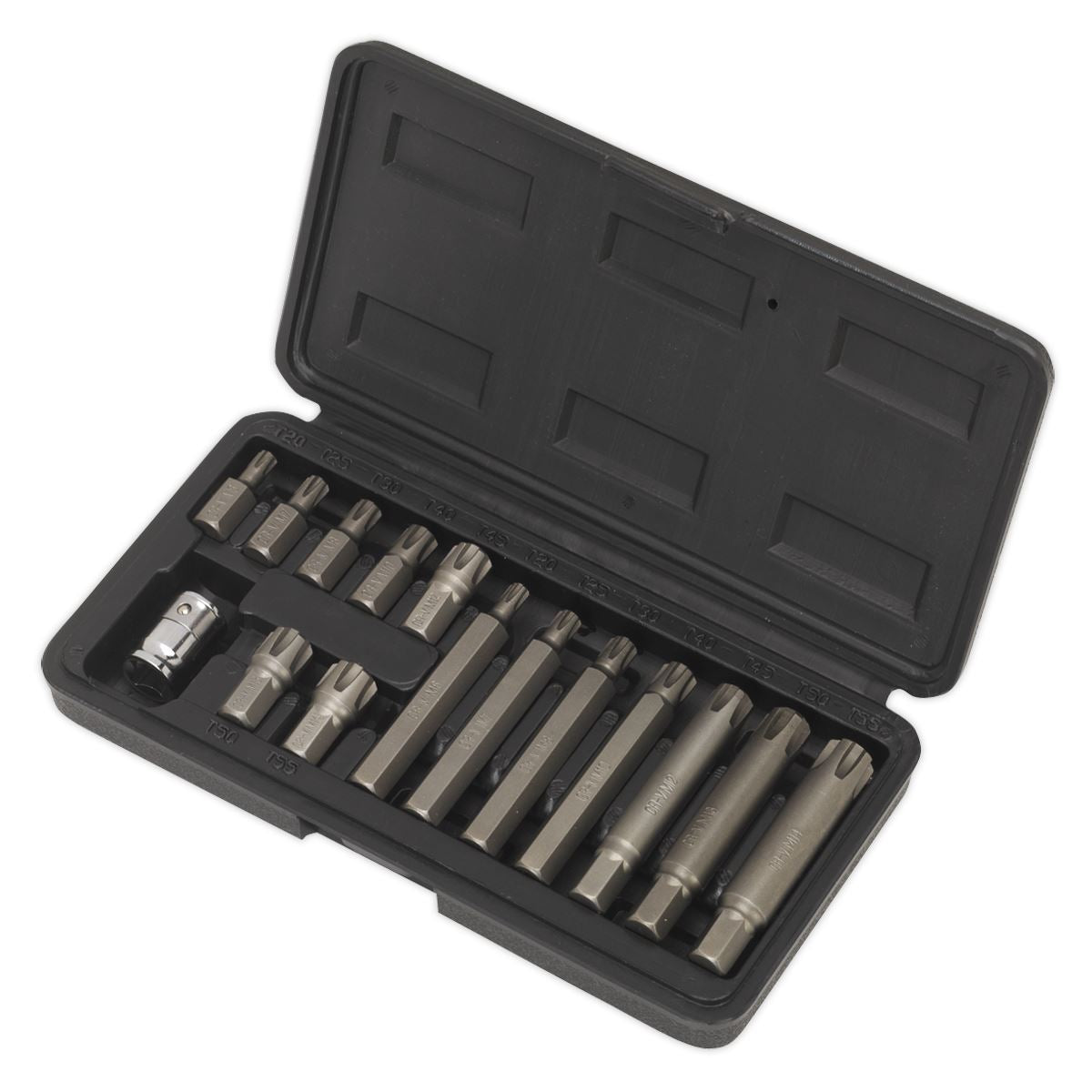 Sealey Ribe Bit & Holder Set 15pc - 3/8"Sq Drive S0871