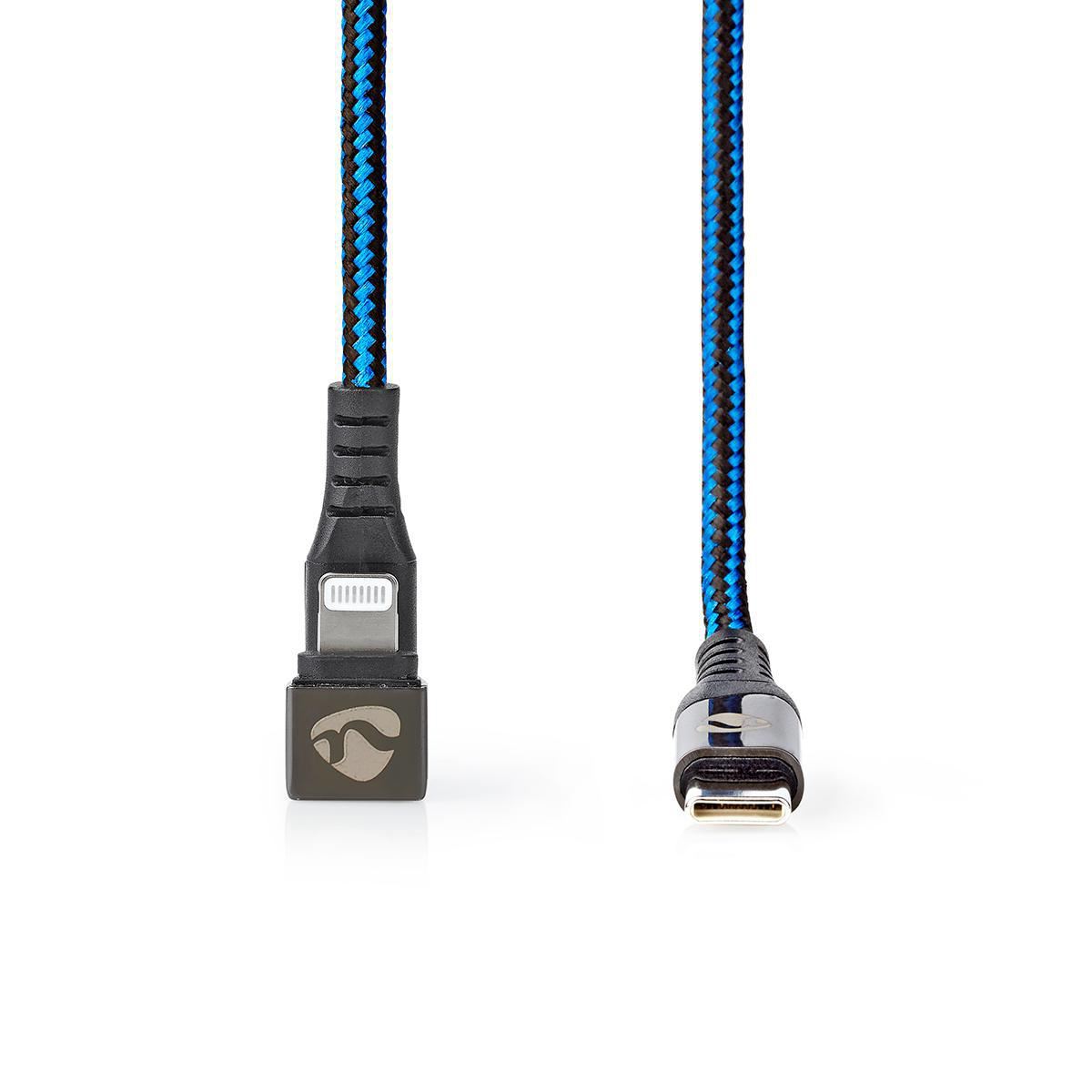 Nedis USB Cable USB 2.0 Apple Lightning 8-Pin USB Type-C Male 480 Mbps 60W 2m - GCTB39650AL20