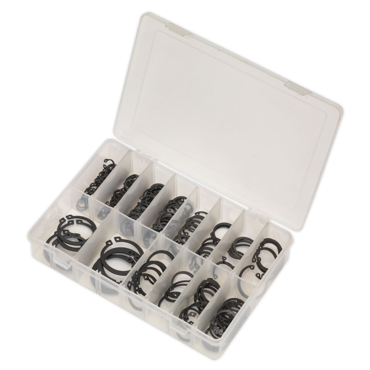 Sealey Circlip Assortment 200pc Internal & External Metric AB017CC