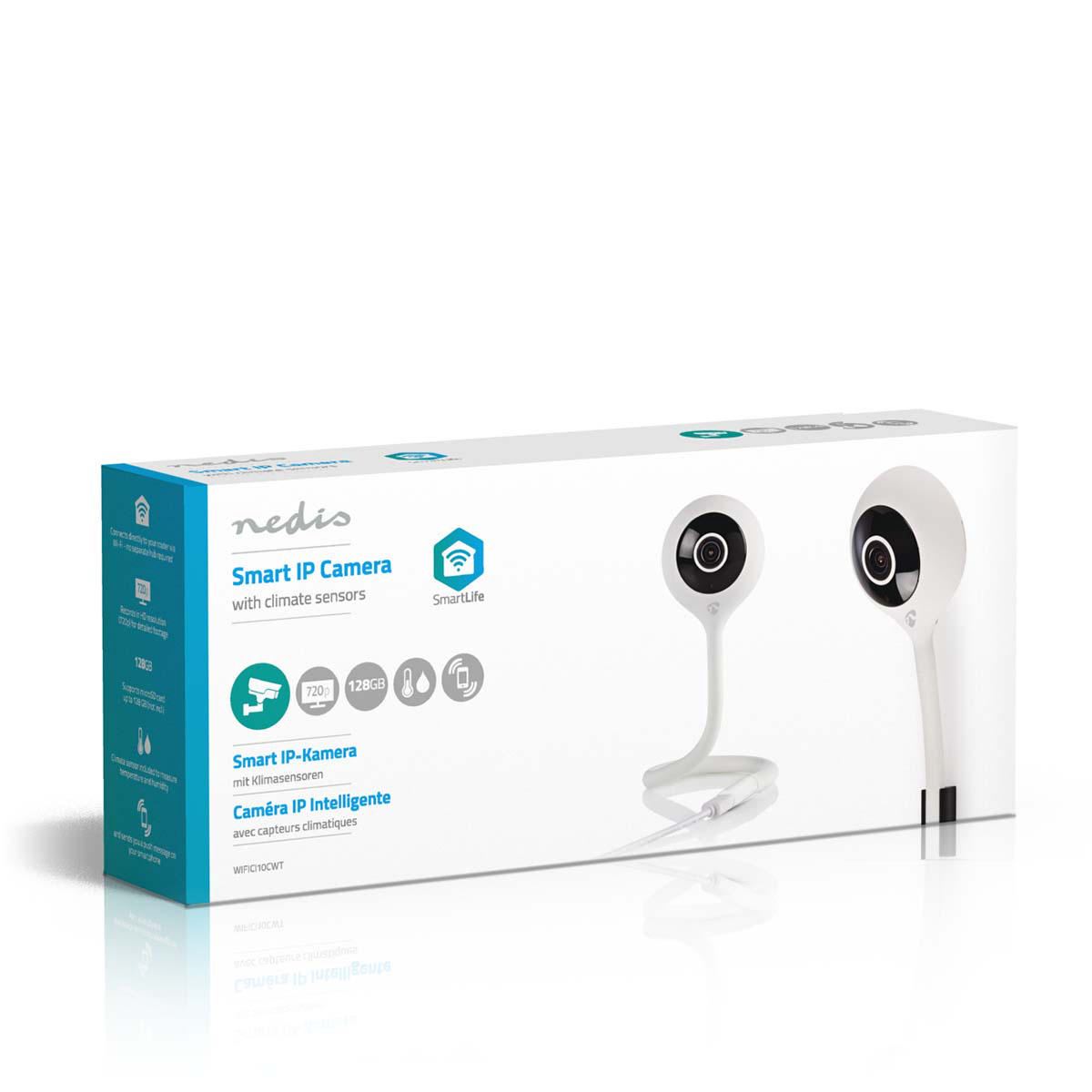 Nedis WiFi Smart IP Camera Climate sensor HD 720p WIFICI10CWT - WIFICI11CWT