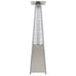 Dellonda Pyramid Gas Patio Heater 13kW Commercial/Garden Use, Stainless Steel DG99