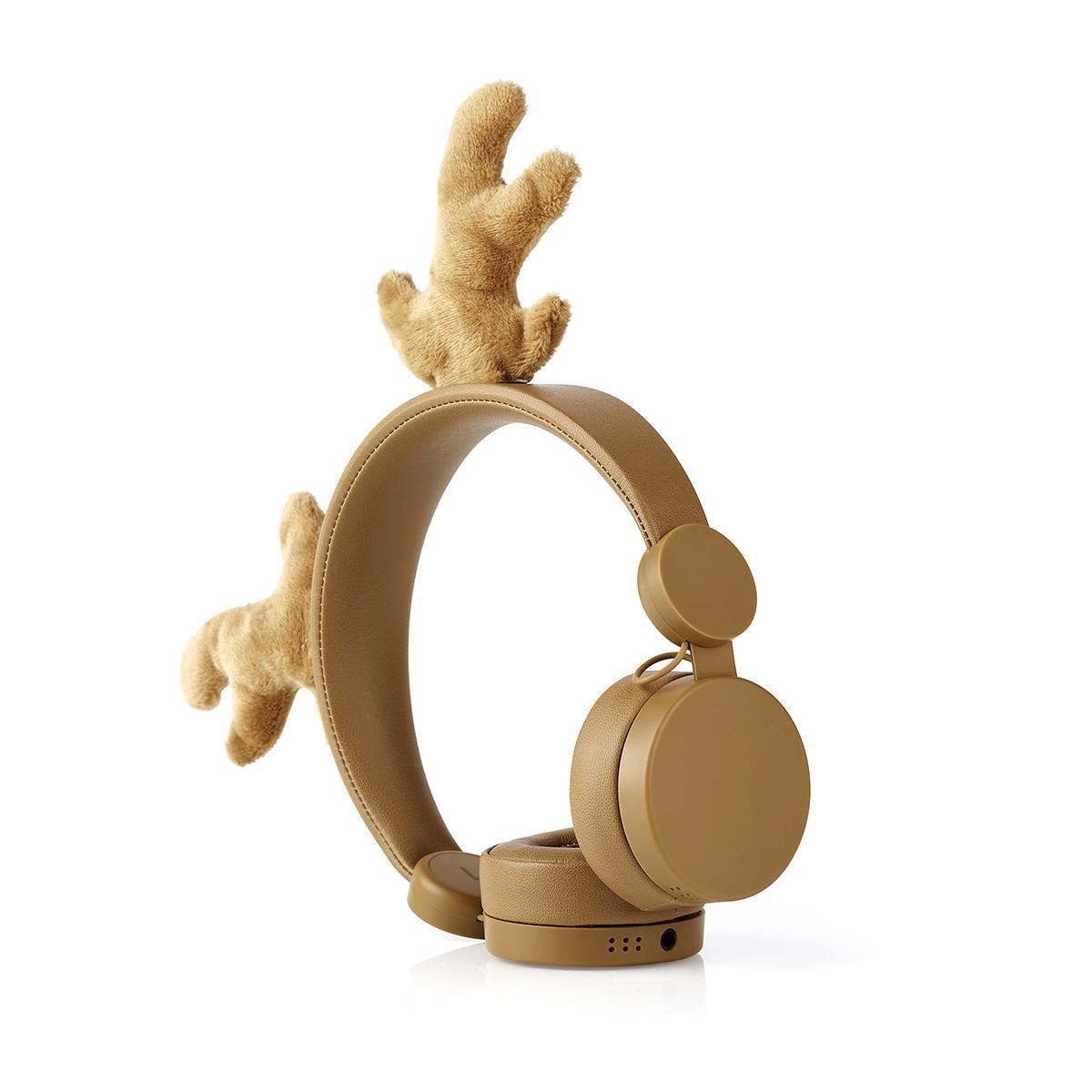 Nedis Wired Headphones 1.2m On-Ear Detachable Magnetic Ears Rudy Reindeer Brown - HPWD4000BN