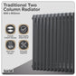 Baridi Horizontal Traditional 2 Column Radiator 600 x 832mm � Anthracite DH358