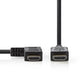 Nedis High Speed HDMI Cable to HDMI Connector Left Angled 1.5m Black - CVGB34250BK15