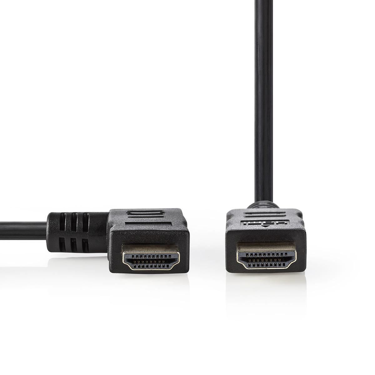 Nedis High Speed HDMI Cable to HDMI Connector Left Angled 1.5m Black - CVGB34250BK15