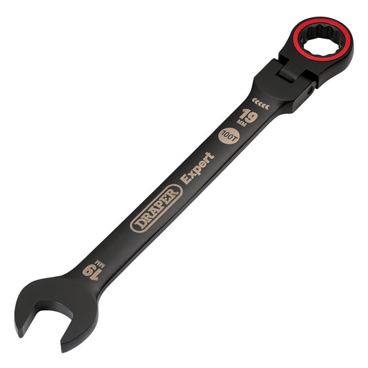 Draper 19mm Flex Head Ratchet Spanner 8241FMM/BK - 03926