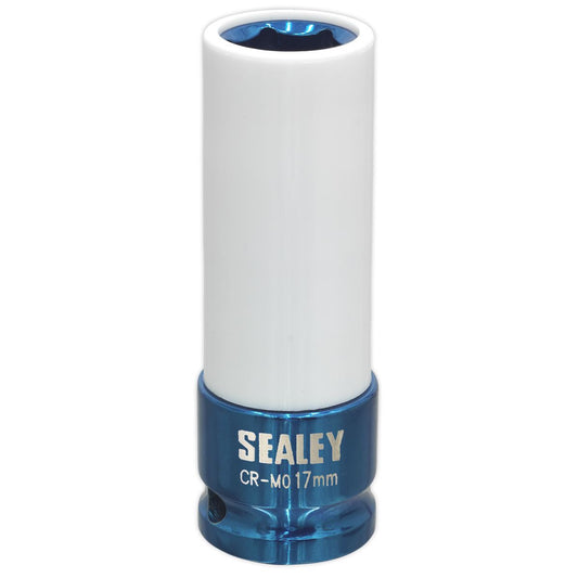 Sealey Alloy Wheel Impact Socket 17mm 1/2"Sq Drive SX03017