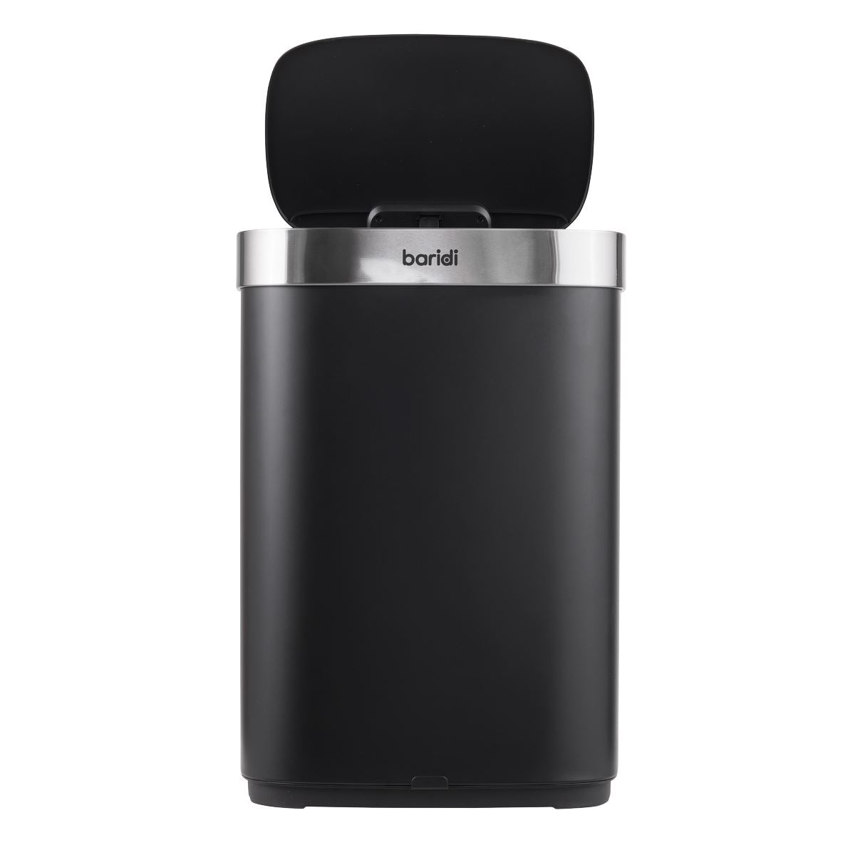 Baridi Sensor Bin 65L - Black/Stainless Steel DH282
