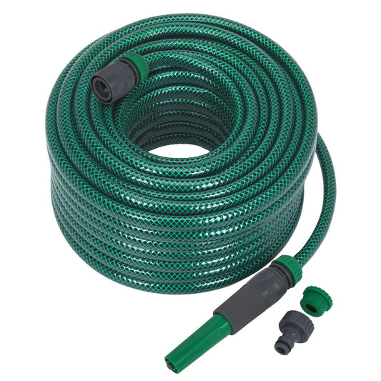 Sealey Water Hose 30m with Fittings GH30R