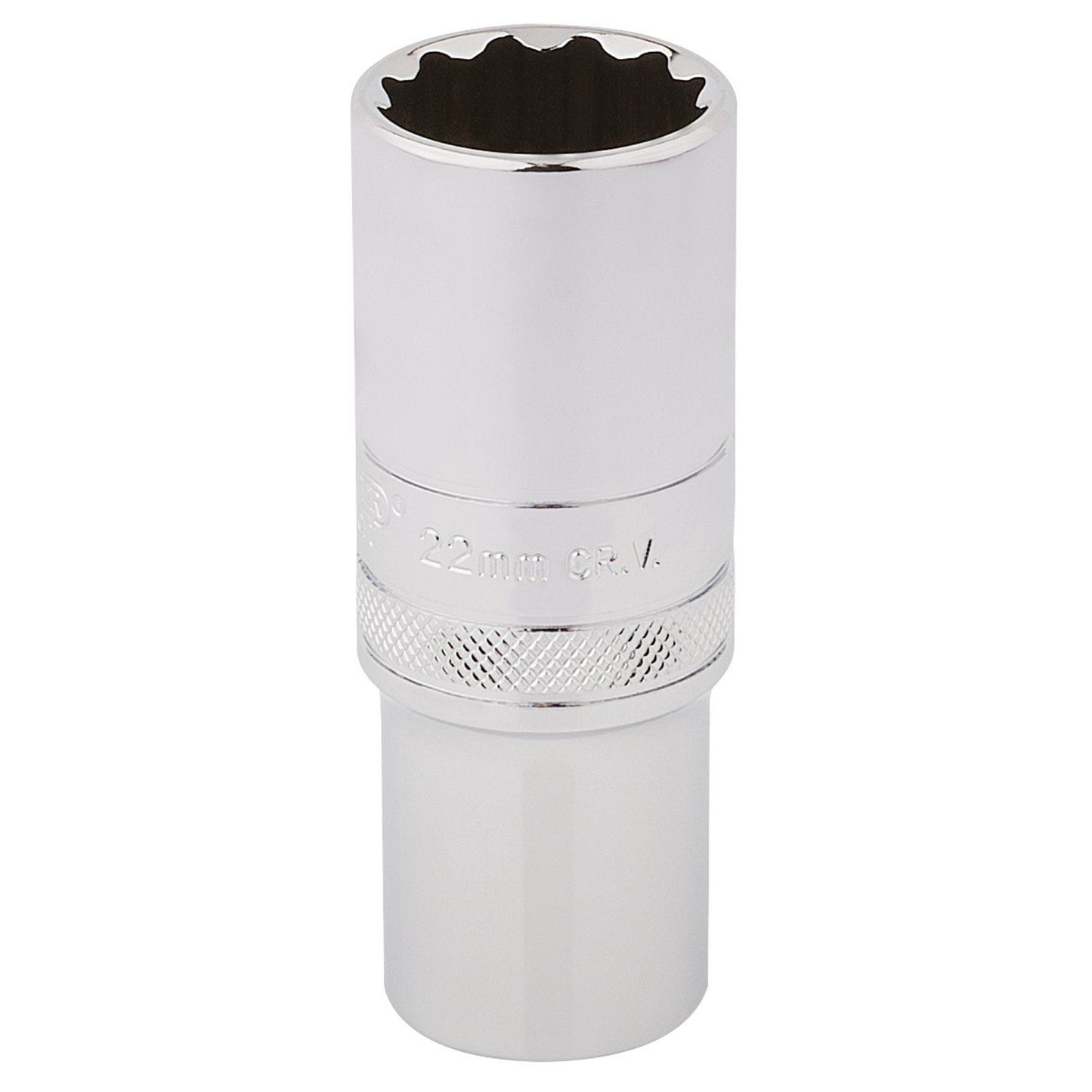 Draper Expert Quality 1/2" Square Drive Hi-Torq 12 Point Deep Socket - 22mm - 33788