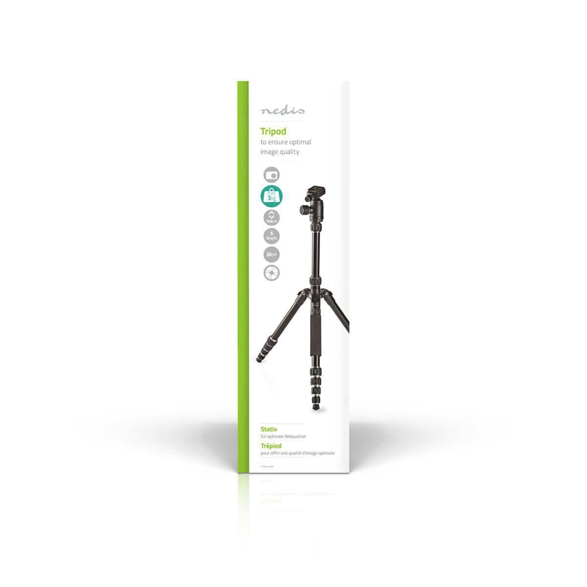 Nedis Tripod Max 3 kg 145cm Black TPOD4444BK