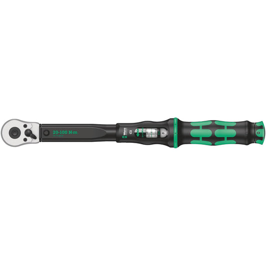 Wera Click Torque C 2 Torque Wrench/Spanner 20 - 100Nm 1/2"  Sq. 075621