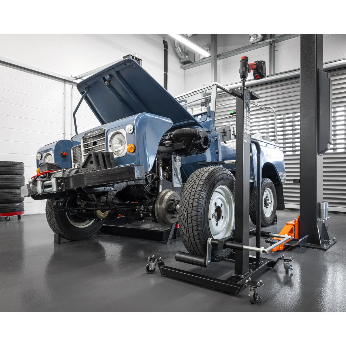 Viking Quick Lift Wheel Removal/Lifter Trolley 50kg Capacity WD50QLS