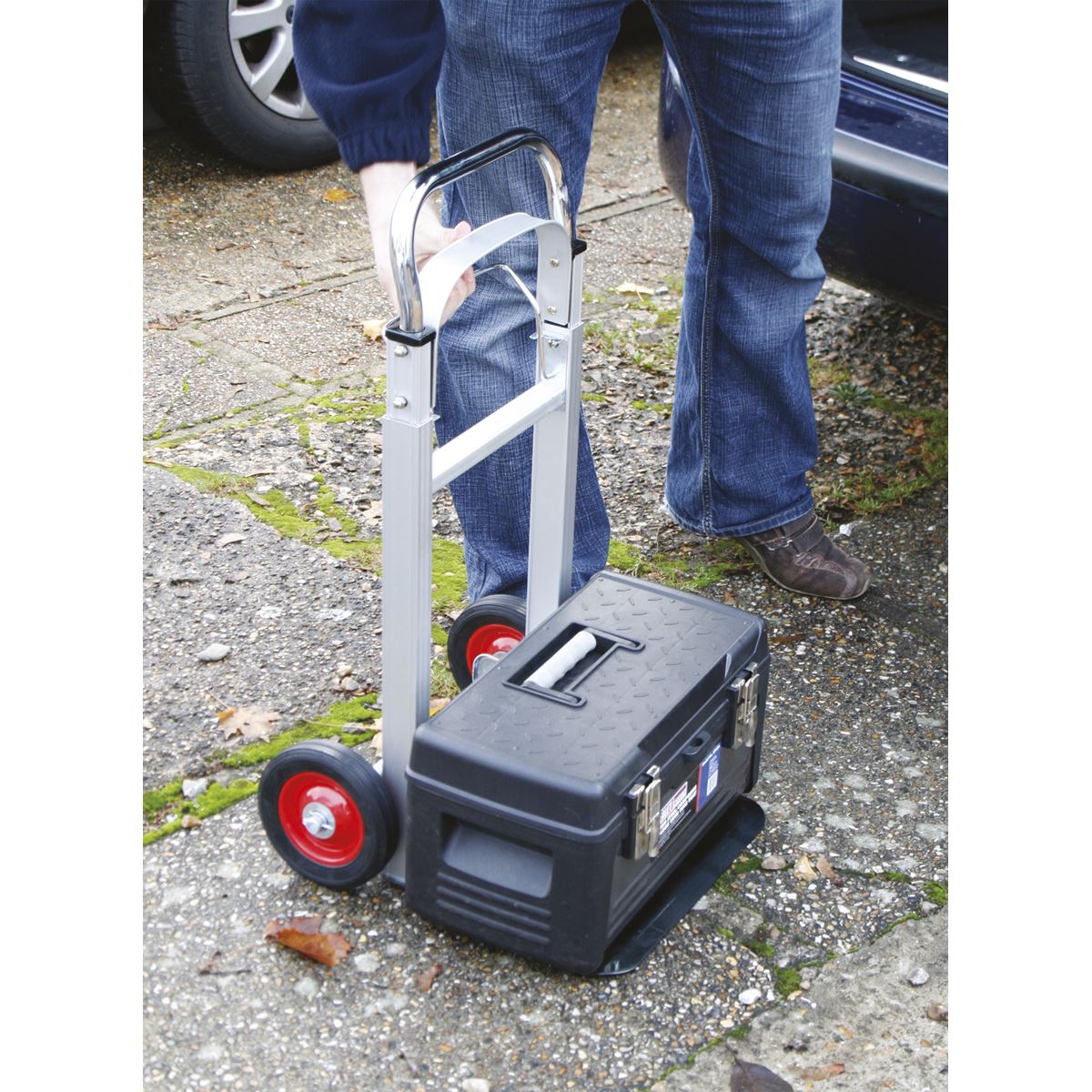 Sealey Sack Truck Folding Aluminium 90kg Capacity CST980