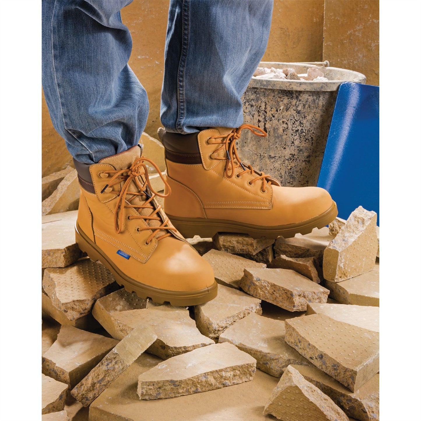 Draper Nubuck Style Safety Boots Size 10 S1 P SRC - 85969