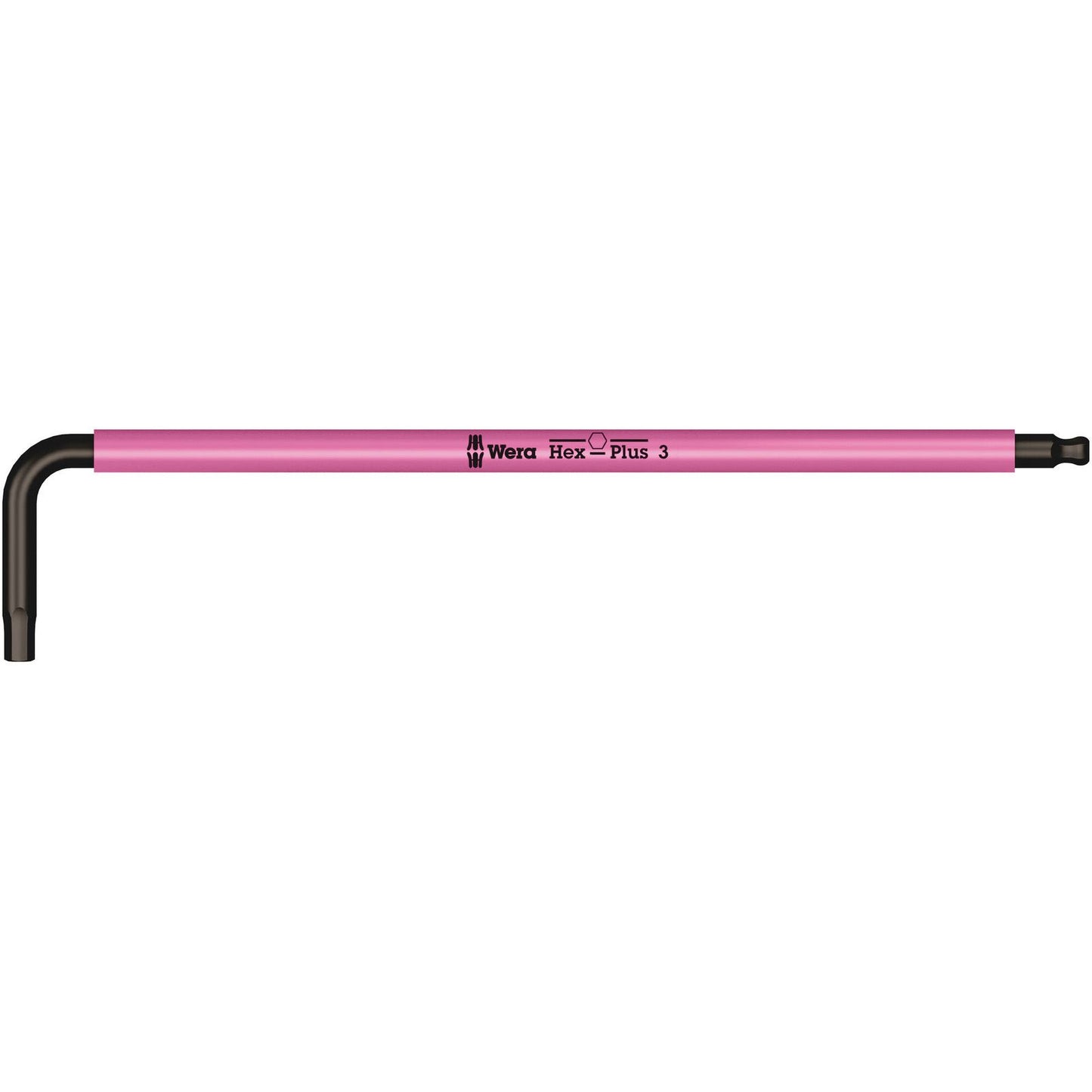 Wera 950Spkl Multicolour Hex Key 3.0/123 Long Ballend Blacklaser 022606