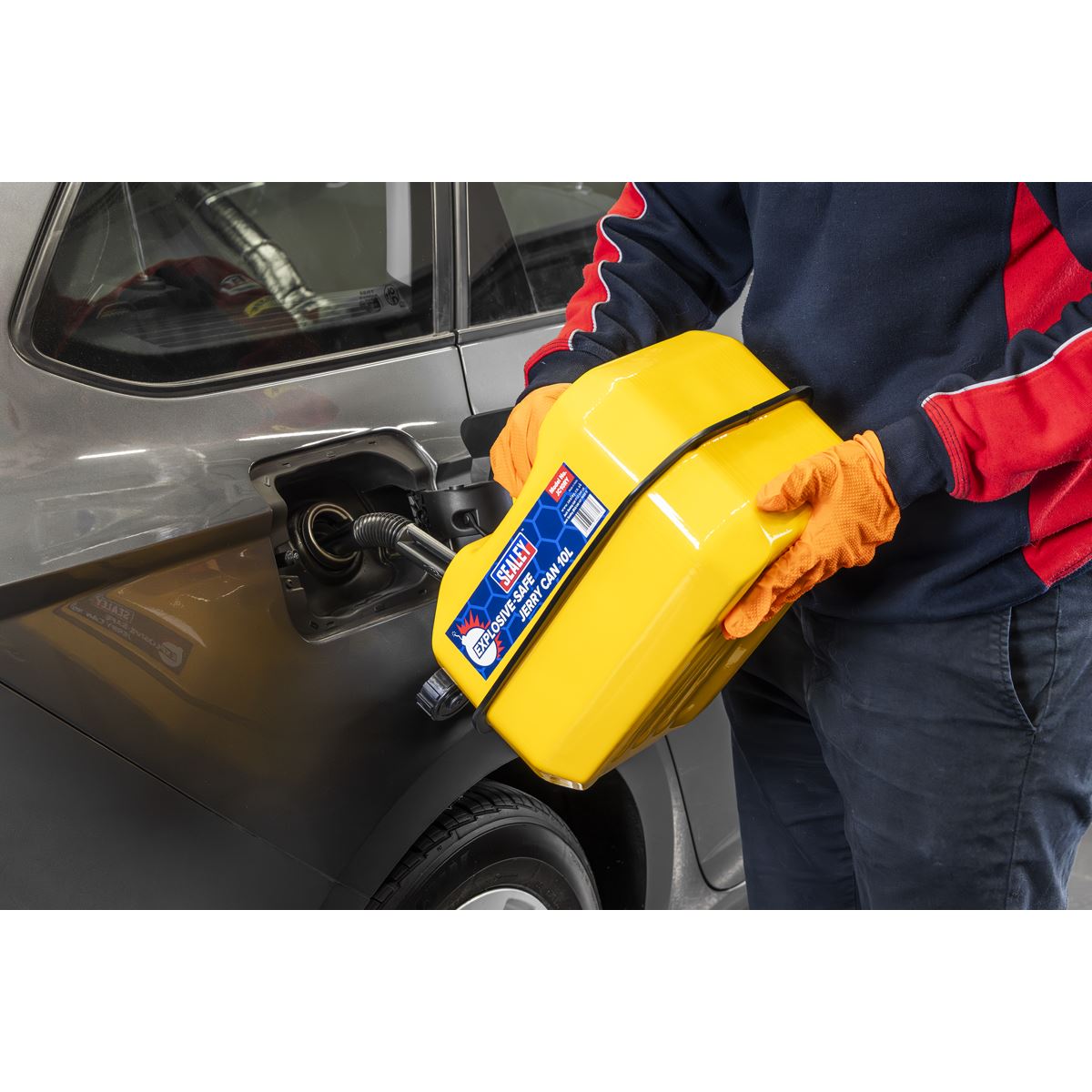 Sealey Explosive-Safe Jerry Can 10L - Yellow JC10RY