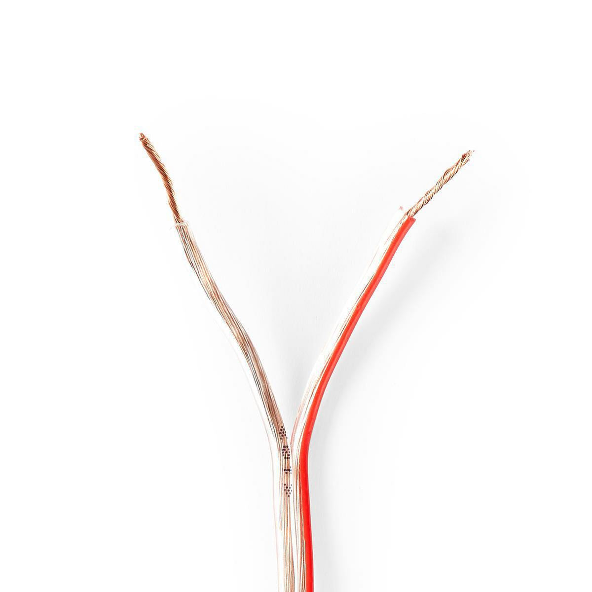 Nedis Speaker Cable 2x 0.75 mm2 15m Wrap Transparent - CAGW0750TR150