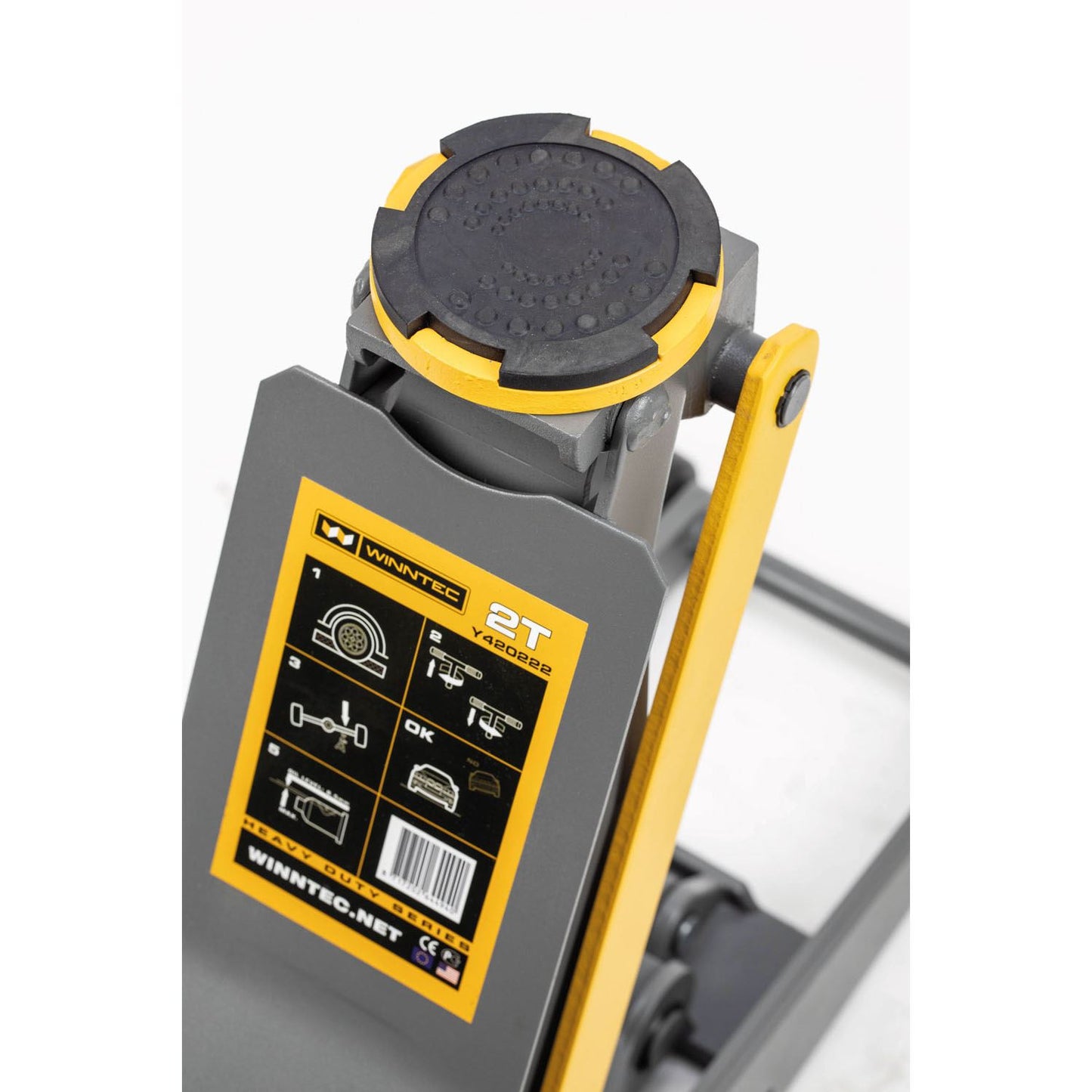WINNTEC 2 TON Low-Profile Turbo-Lift Trolley Jack