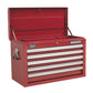 Sealey Topchest 5 Drawer with Ball Bearing Slides - Red AP33059