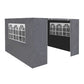 Dellonda Premium Side Walls/Doors/Windows for 2x2m Gazebo/Marquee Models Grey