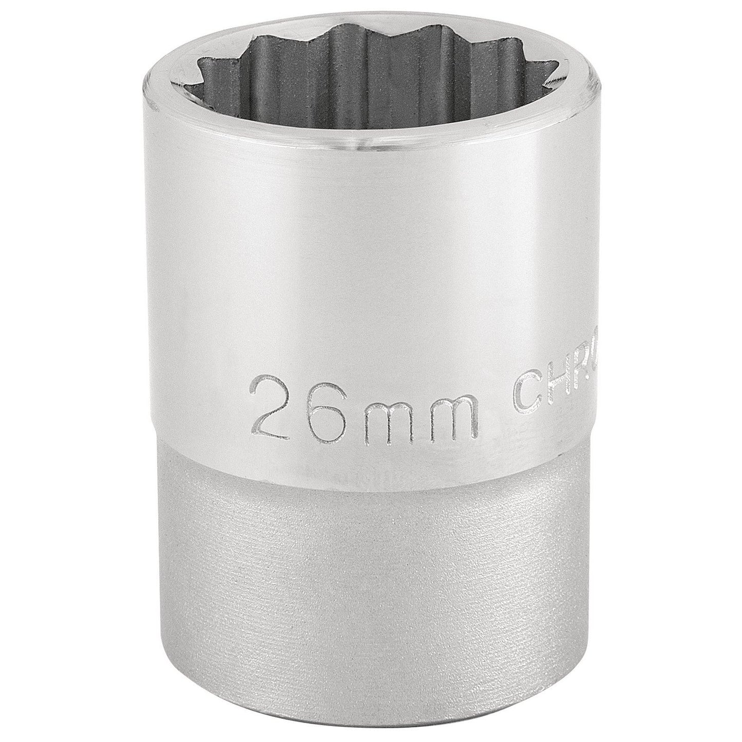 Draper Expert Quality Chrome 3/4" Square Drive 12 Point Socket - 26mm - 16694
