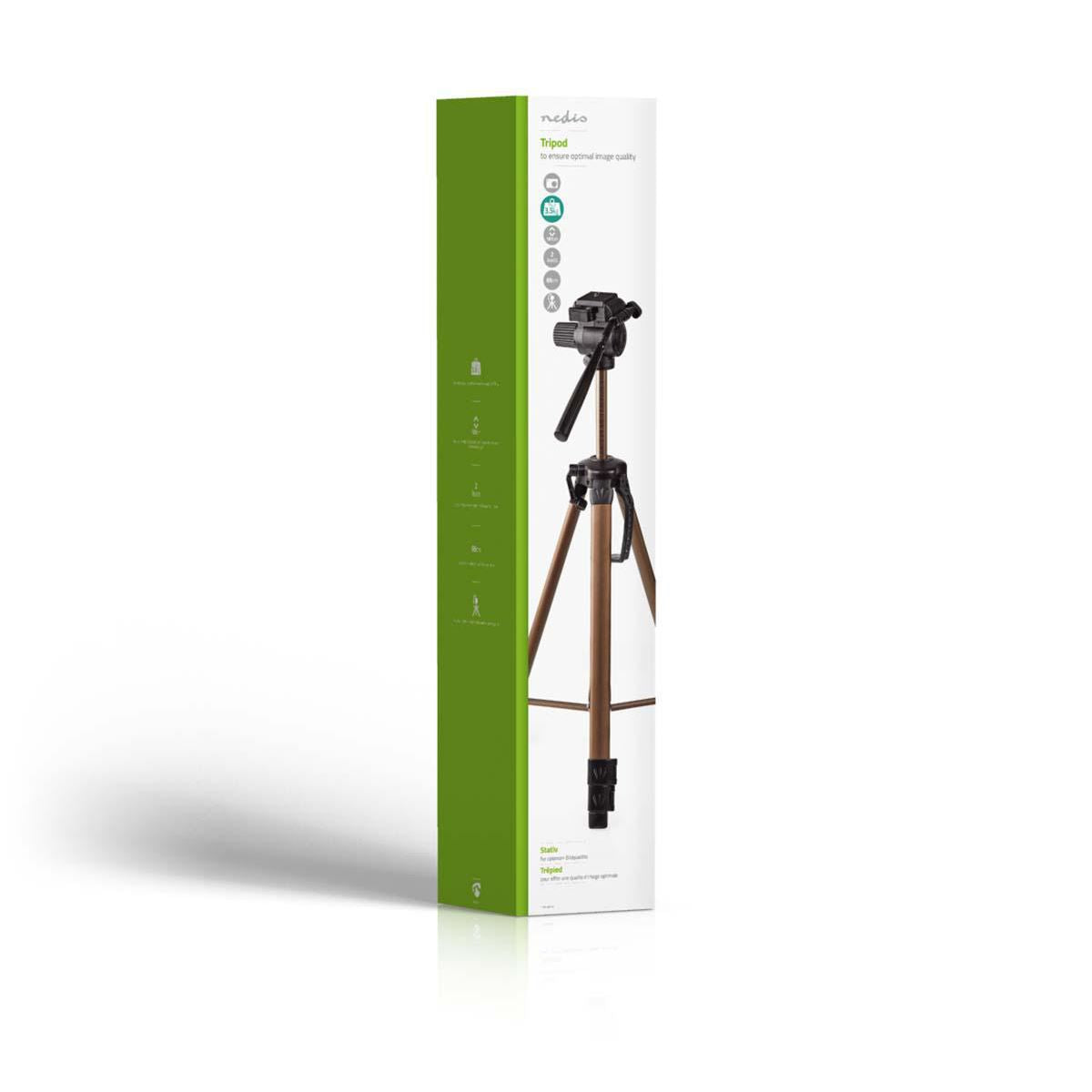 Nedis Tripod Pan & Tilt Max 3.5 kg 161cm Black/Silver TPOD2300BZ