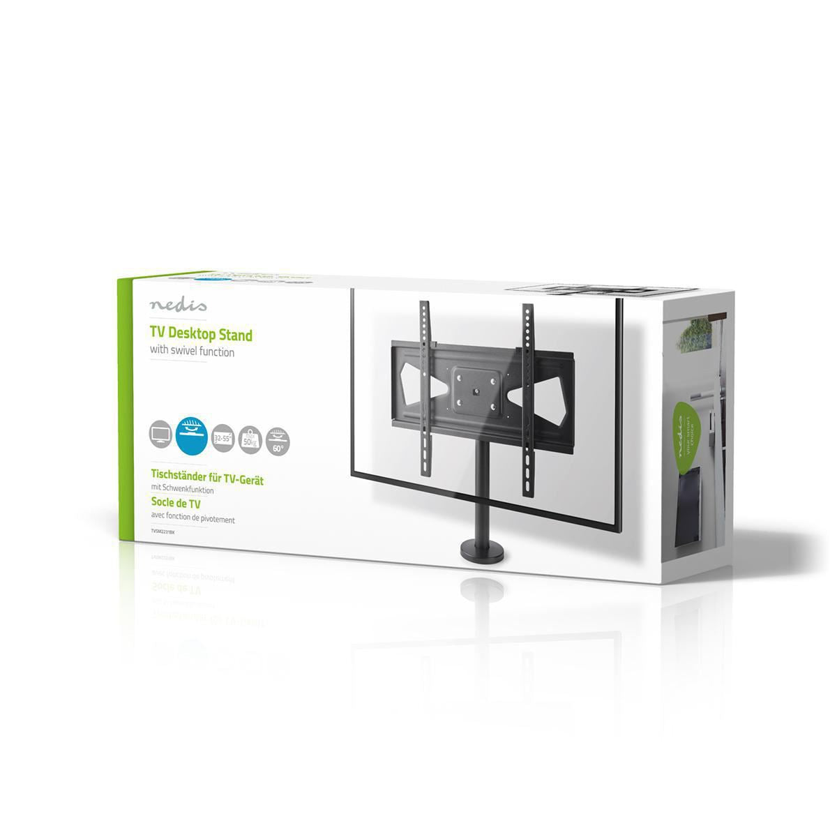 TV Mount Swivel Bolt-Down Desktop 32 to 55" Max. 50 kg +/- 30° Swivel Range