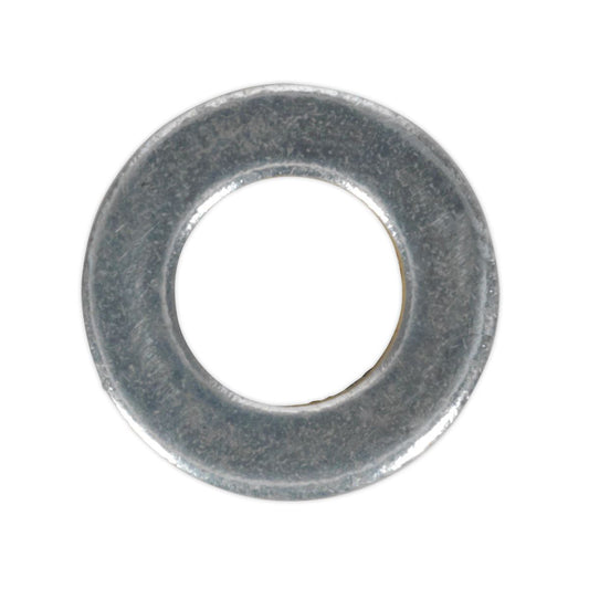 Sealey Flat Washer DIN 125 - M6 x 12mm Form A Zinc Pack of 100 FWA612