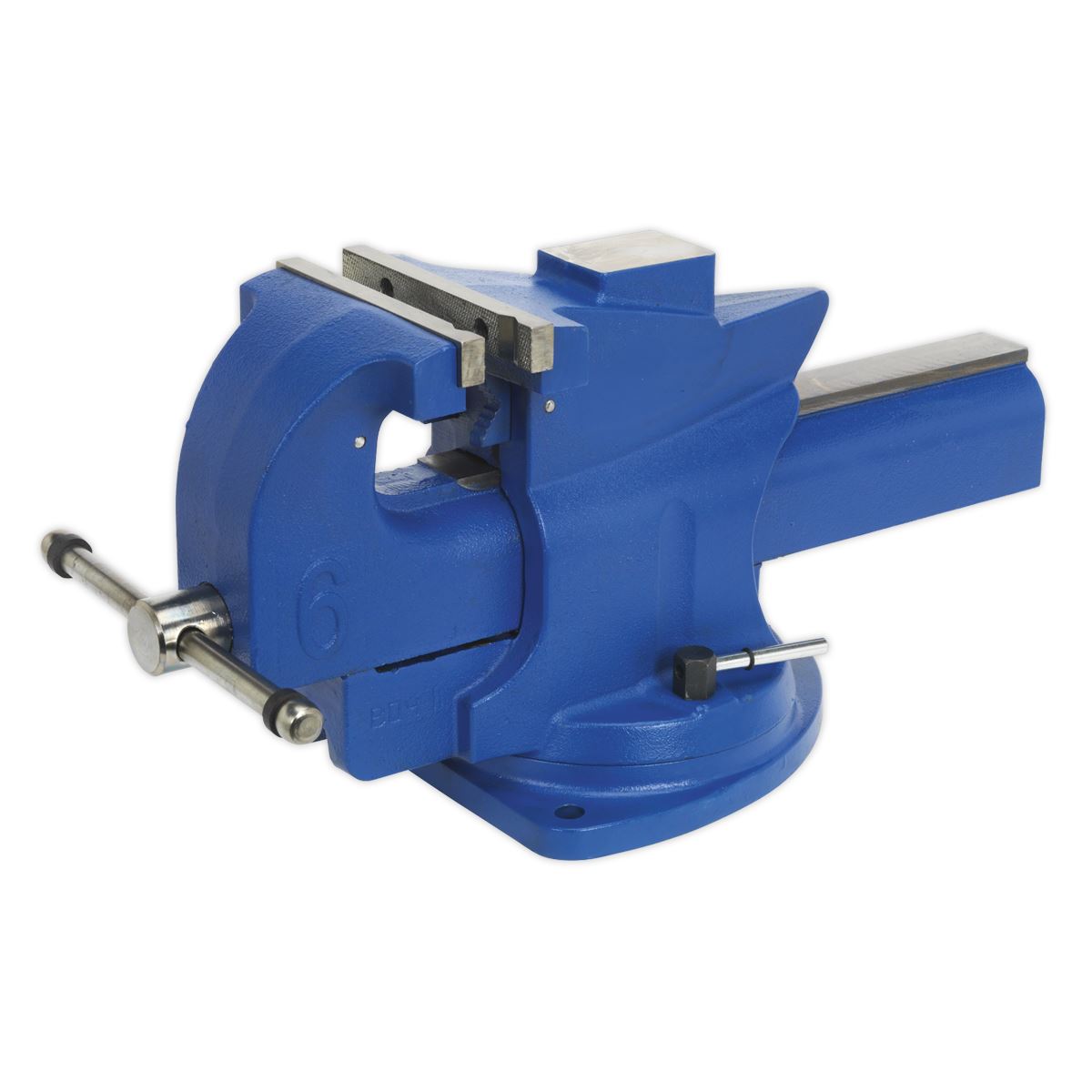 Sealey Vice 150mm Quick Action Swivel Base Cast Iron QAV150