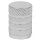 Sealey Aluminium Valve Cap 4pc - Silver Anodised VCA4