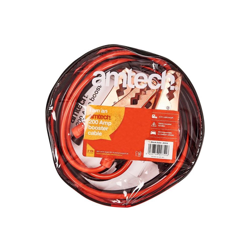 Amtech 200A Amp Booster Cables - J0310
