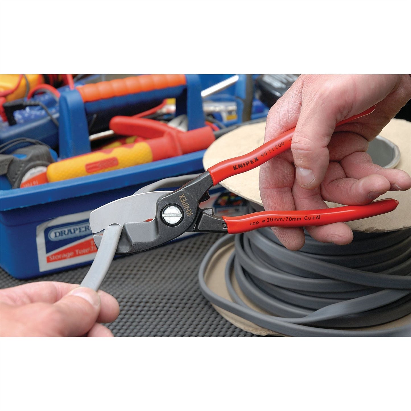 Knipex Knipex 95 11 200 200mm Copper or Aluminium Only Cable Shear - 37065