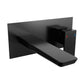 Baridi Wall Mounting Basin Mixer Tap, Square - Matt Black DH397