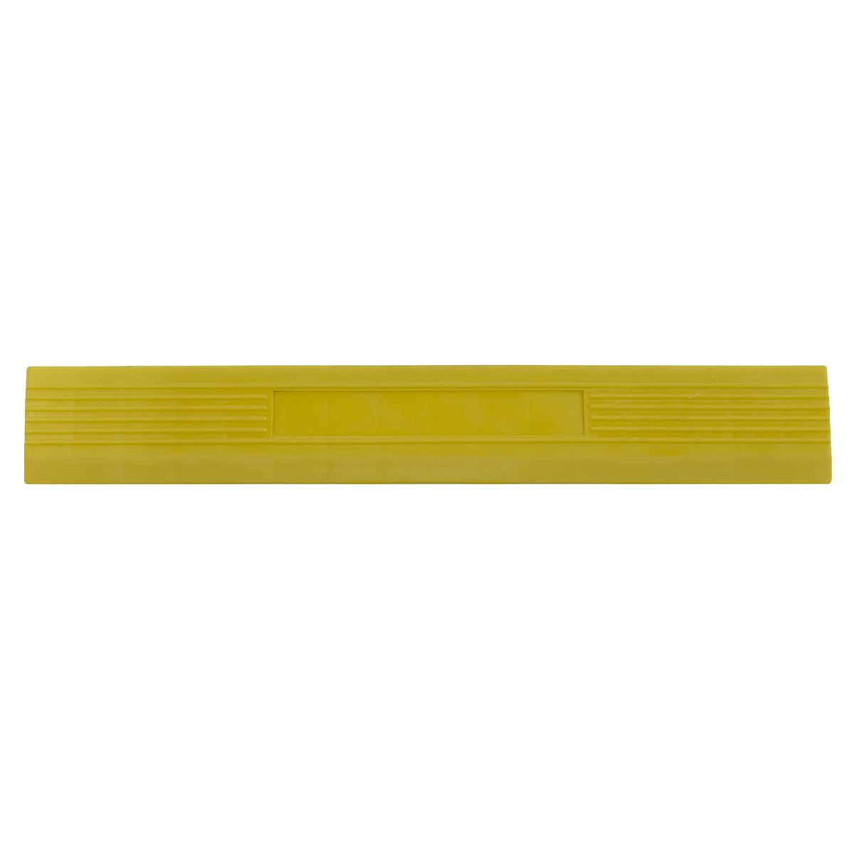 Sealey Polypropylene Floor Tile Edge 400x60mm Yellow Male-Pk of 6 FT3EYM