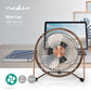 Nedis Metal Mini Fan 15cm Diameter USB Powered Copper
