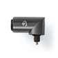 TosLink AdapterTosLink FemaleTosLink MaleAngled 90°AluminiumGunmetal1pcsBox - CATB25920GY