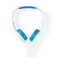 Nedis Wired Headphones 1.2 Round Cable On-ear Blue/White - HPWD4200BU