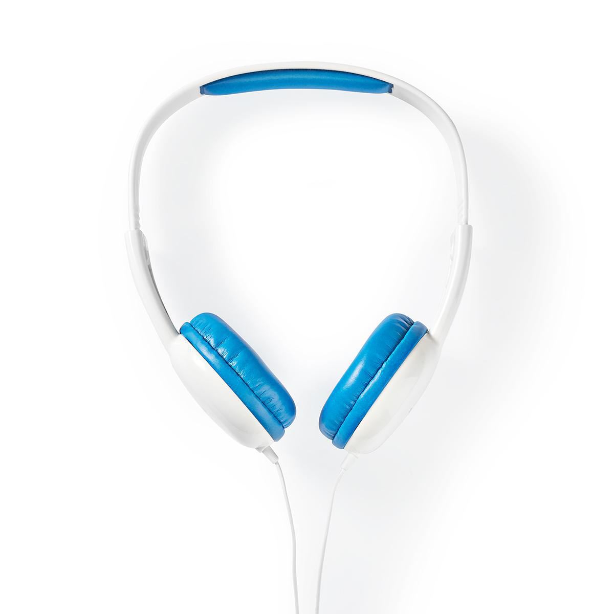 Nedis Wired Headphones 1.2 Round Cable On-ear Blue/White - HPWD4200BU
