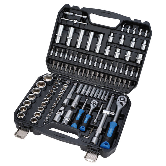 Draper HI-TORQ Metric Socket and Bit Set, 1/4" and 1/2" Sq. Dr. (110 Piece)