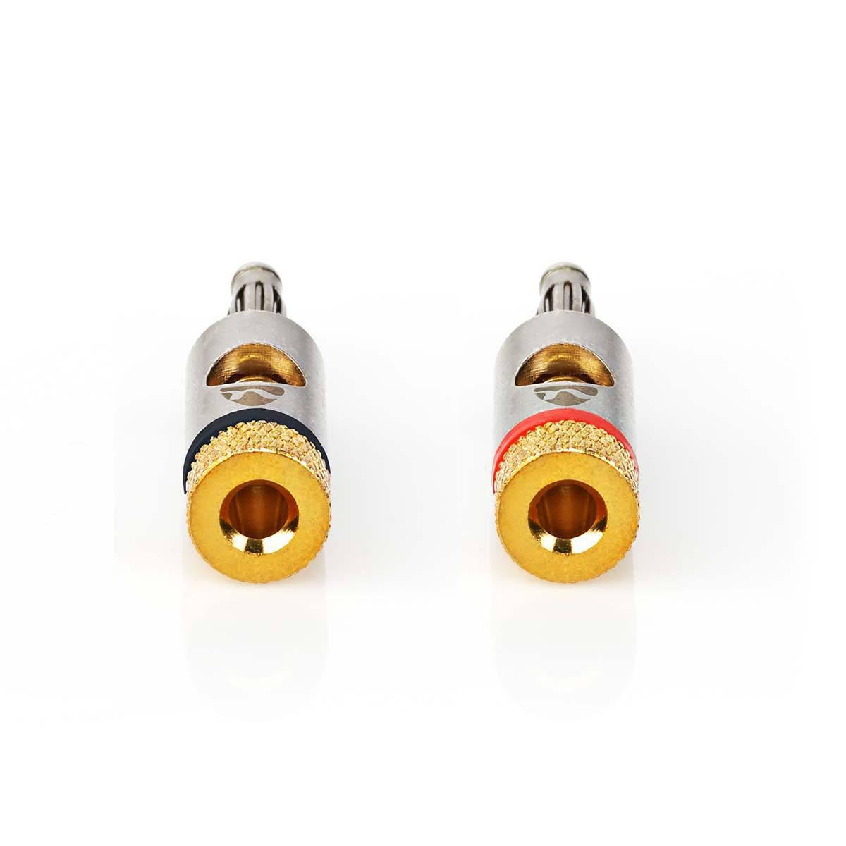 Banana Connector Banana MaleGold- Plated2 piecesAluminiumMetal - CATB26900GD