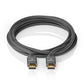 Ultra High Speed HDMI Cable HDMI to HDMI Gun Metal Grey Braided Cable 2m - CVTB35000GY20