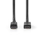 Nedis DisplayPort Cable DisplayPort Male HDMI Connector 8K@60Hz Nickel Plated 2m - CCGP37104BK20