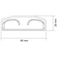 Konig Cable Cover White 110 X 6 Cm Cable Covers - TVCC110WT