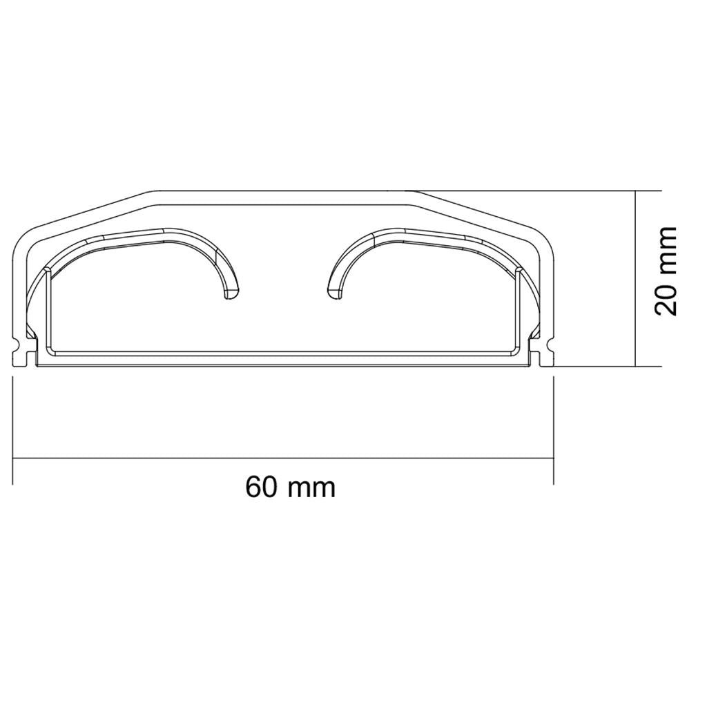 Konig Cable Cover White 110 X 6 Cm Cable Covers - TVCC110WT