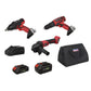 Sealey 3 x SV20 Series Cordless Power Tool Kit 20V Euro Plug - 2 Batteries
